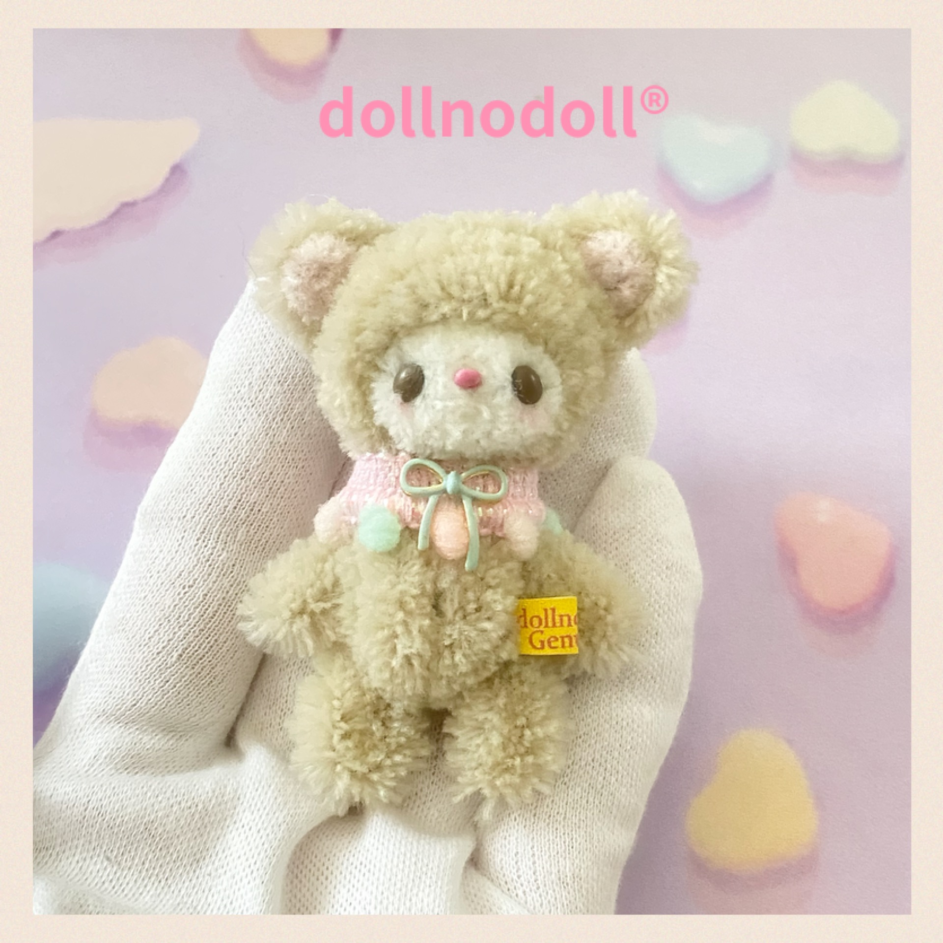 [公式]dollnodoll)®︎ミニチュアテディベア/モールアニマル/モールアート講座/ドール・ドール